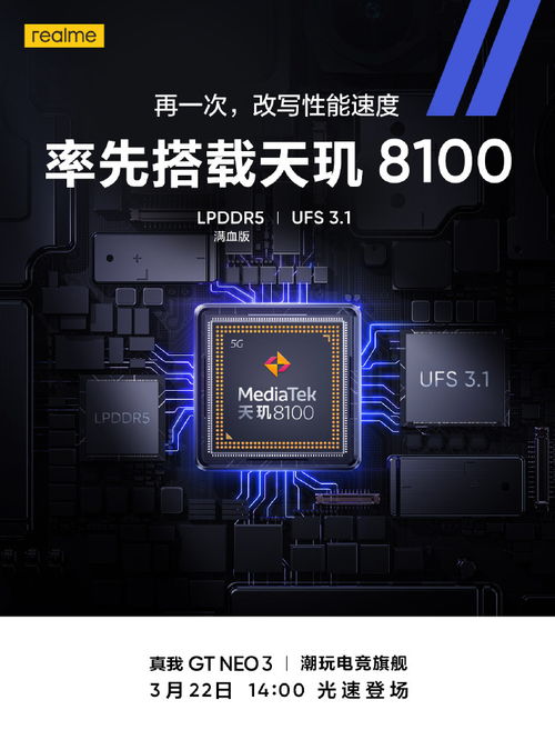 真我GT Neo3官宣 天璣8100+獨(dú)立顯示芯片，打造雙芯電競旗艦新標(biāo)桿